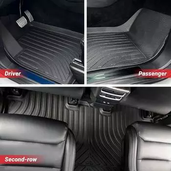 Для Tesla Model X напольный коврик 2016-2020 3D всепогодный багажный коврик полный комплект напольных покрытий аксессуары для интерьера левый руль