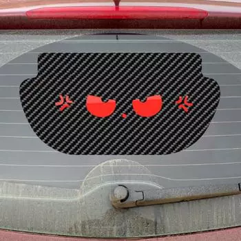 Для Tesla Model Y Car High Mounted Stop Lamp Carbon Car Brake Projection Board ПВХ Мягкая наклейка Верхняя задняя фара Эмблема Наклейки