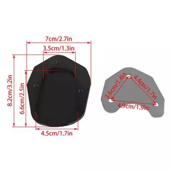 Для tiger660 Tiger Sport 660 Tiger660 2025 2025 Мотоцикл CNC Боковая подставка Увеличитель Опорная пластина Подставка Удлинитель чёрный