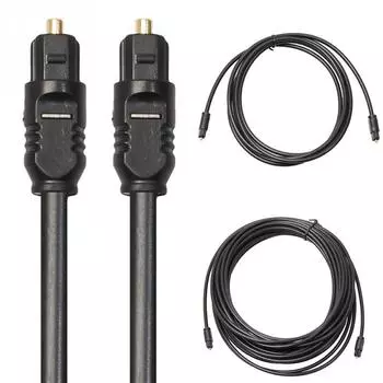 Для Toslink позолоченный цифровой оптический аудиокабель 1м 1,5м 2м 3/5м 10м 15м 20м SPDIF MD DVD позолоченный кабель высокого качества 1m