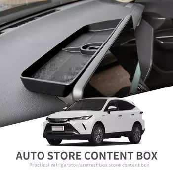 для Toyota Harrier 80 Venza 2025-2025 Автомобильный ящик для хранения на приборной панели Центральная консоль Скрытый лоток за экраном
