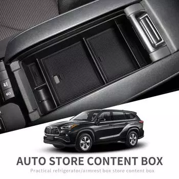 для Toyota Highlander Kluger 2020-2025 центральная консоль подлокотник ящик для хранения аксессуары отделка автомобиль ящик для хранения