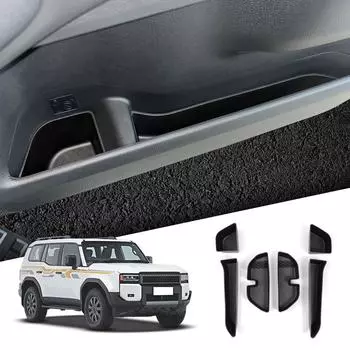 для Toyota Land Cruiser Prado 2025 250 J250 LC250 ящик для хранения вещей на боковой стороне двери TPE органайзер для передней и задней ручки двери