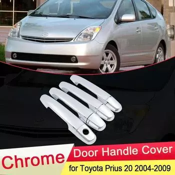 Для Toyota Prius XW20 Touring 2004, 2005, 2006, 2007, 2008, 2009, хромированная крышка дверной ручки, набор накладок, автомобильная крышка, аксессуары для стайлинга 2 Buttons 4 Door