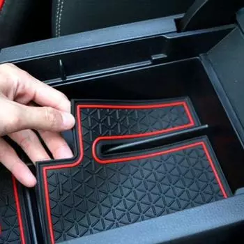 Для Toyota RAV4 RAV 4 2019 2024 Центральный ящик для хранения вещей Подлокотник Держатель для перчаток Пластина Автомобильный контейнер Органайзер Автомобильные аксессуары синий