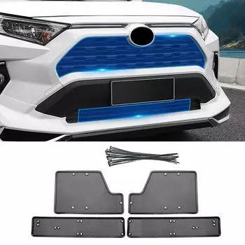 Для Toyota RAV4 XA50 2019 2020 2024 2024 2024 2024 ABS автомобильная передняя гоночная решетка с защитой от насекомых кузова аксессуары чёрный