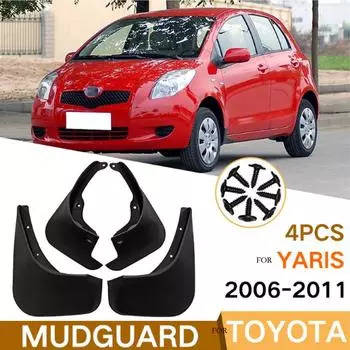 Для Toyota Yaris Vitz XP90 2006 2007 2008 2009 2010 2011 брызговики брызговик Fender Fender Shot Guards задняя часть автомобиля