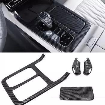 Для Trumpchi GAC GS8 Центральный блок управления коробкой передач Крышка панели переключения передач Накладка Рама Головка коробки передач Панель стакана для воды Автомобильные аксессуары Carbon B