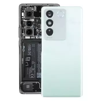 Для vivo V27 / V27 Pro оригинальная задняя крышка аккумулятора с крышкой объектива камеры зелёный