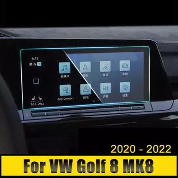 Для Volkawagen VW Golf 8 MK8 2020 2024 2024 2024 Автомобильное закаленное стекло навигационный экран защитная пленка GPS мультимедийный ЖК-экран защита