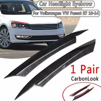 Для Volkswagen для VW Passat B7 2010-2015 автомобильные фары, фары, наклейки для век, бровей, накладка, аксессуары для пианино