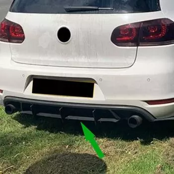 Для Volkswagen VW Golf MK VI GTI 6 GTI Golf MK6 GTI Автомобильный задний бампер Диффузор Флаг Спойлер Разделитель Аксессуары Отделка 2.0 GTI 5K1 чёрный