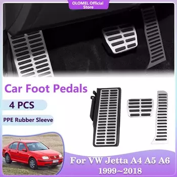 Для Volkswagen VW Jetta A4 A5 A6 Bora 1999~2018 автомобильные педали без сверления топливный бак тормоз акселератор литые аксессуары для интерьера