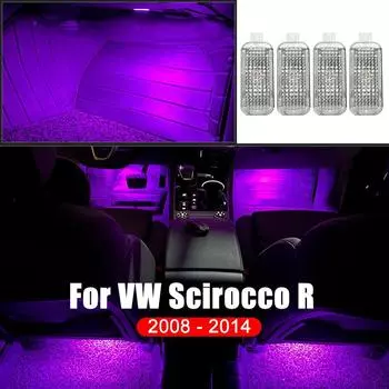 Для Volkswagen VW Scirocco R 2008 2009 2010 2011 2012 2013 2014 Автомобильный фонарь для ног Атмосферные огни Аксессуары для отделки салона