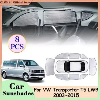 для Volkswagen VW Transporter T5 LWB 2003~2015 автомобильные солнцезащитные шторки на заднее стекло лобовое стекло солнцезащитный козырек накладка аксессуары