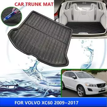 Для Volvo XC60 2009 2010 2011 2012 2013 2014 2015 2016 2017 Коврик в багажник, устойчивый к высоким температурам, автомобильные аксессуары