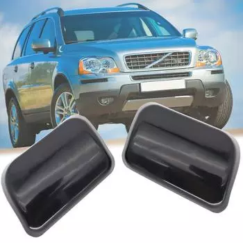 Для Volvo XC90 2002 2003 2004 2005 2006 OE # 30698208 30698209 Фара автомобиля Крышка сопла для мытья воды чёрный