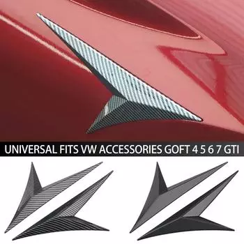 Для VW аксессуары Goft 4 5 6 7 Gti Боковая часть кузова автомобиля Крыло Дверь Декор Крышка Лезвие Боковая часть крыла Эмблема Значок Авто Тюнинг Стайлинг чёрный