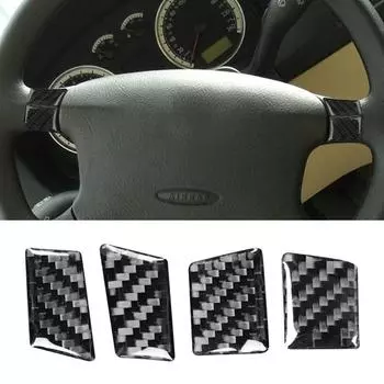 Для VW Golf 4 Jetta Bora MK4 R32 GTI 1999-2004 автомобильный внутренний чехол из углеродного волокна, украшение на руль