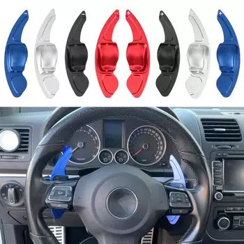 Для VW Golf 5 6 MK6 GTI R Jetta MK5 Passat B6 B7 CC Polo Sharan Tiguan Авто Замена подрулевого колеса 2 шт./компл. удлинительная крышка переключения передач красный