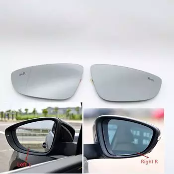 Для VW Jetta Passat B7 CC Bora Beetle Scirocco с подогревом, предупреждение о слепых зонах, крыло, зеркало заднего вида, стекло 3C8857521 1 piece Left L