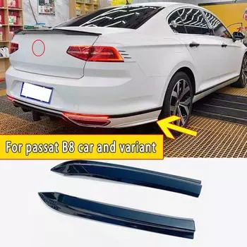 Для VW Passat B8 2015 2016 2017 2018 угол заднего бампера боковой юбки аксессуары RLINE угловая защита 2PCS