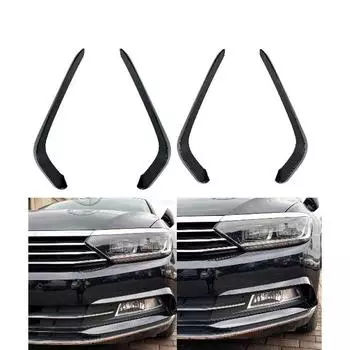 Для VW Passat Variant B8 2 шт. авто передний бампер противотуманные фары полоса лампы ABS стайлинг автомобиля декоративная отделка Glossy Black