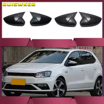 Для VW Polo 6R 6C крышка зеркала боковой двери (Углеродное волокно) Подходит для Volkswagen 2010 2011 2012 2013 2014 2016 2017