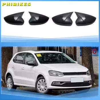 Для VW Polo 6R 6C крышка зеркала боковой двери (Углеродное волокно) Подходит для Volkswagen 2010 2011 2012 2013 2014 2016 2017