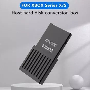 Для Xbox Series X/S Внешний хост-конвертер жесткого диска Коробка для карт расширения M.2 Пропускная способность 32G Одна карта двойного назначения чёрный