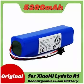 Для Xiaomi Lydsto R1 перезаряжаемый литий-ионный аккумулятор робот-пылесос R1 18650 14,4 В 5200 мАч аккумулятор аксессуары для пылесоса 5200mAh