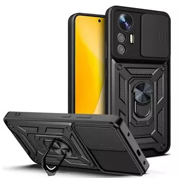 Для Xiaomi Mi 12 Pro 5G чехол противоударный защитный чехол для слайдер-камеры для Xiaomi 12 Lite 12X Mi12 магнитный держатель с кольцом защитная крышка For Xiaomi 12 розового золота
