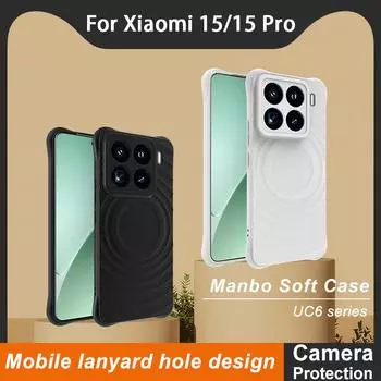 Для Xiaomi MI 15 Pro 5G чехол для телефона IMAK UC-6 матовый мягкий чехол MI 15 5G чёрный