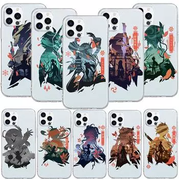 Для Xiaomi Mi Poco M3 F3 X3 NFC 11T 10T A3 Redmi Note 9 9T 9C 9S 8 8T 10 5 7 12 11 Pro 9a 10S Lite аниме Genshin Impact ТПУ чехол Xiaomi Mi A3