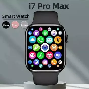 Для Xiaomi Original I7 Pro Max Iwo Smartwatch Phone Call Custom Watch Face Sport Waterproof Man Women Smart Watch Series 7 With Original Box