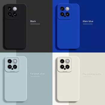 Для Xiaomi Poco X6 F6 Pro Redmi Note 13 Pro + 5g яркий противоударный мягкий жидкий ТПУ телефон, защитный чехол для объектива камеры Redmi Note 13 Pro+ 5G темно-фиолетового