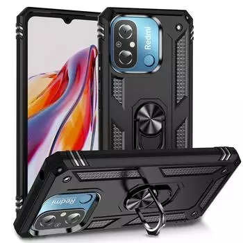 Для Xiaomi Redmi 12C Fusion Ring Armor чехол для телефона для Xiaomi Redmi 12C 12 C Redmi12C полная защита чехол от падения Redmi 12C розового золота