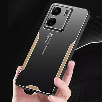 Для Xiaomi Redmi 13C 5G чехол металлический алюминиевый защитный объектив Frost чехол для Xiaomi Redmi 13C 5G предотвращает появление отпечатков пальцев крышка For Redmi 13C 5G синий