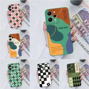 Для Xiaomi Redmi 4A 5A 6A 7A 8A 9A 9C 10C 12C A1 A2 Plus чехол модный клетчатый узор сумки для телефонов защитный матовый мягкий силикон для бамперов Redmi Redmi 4A