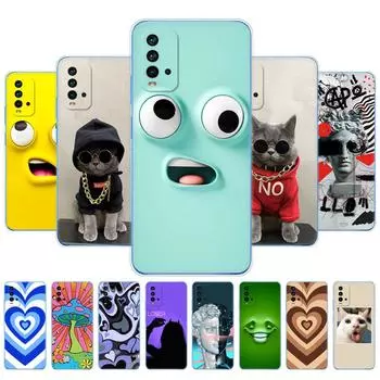 Для Xiaomi Redmi 9T чехол силиконовый мягкий TPU телефон задняя крышка на Redmi 9T бампер 6.53 дюймов глобальный ударопрочный защитный Funda Redmi 9T