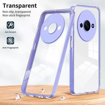 Для Xiaomi Redmi A 3 A3 противоударный чехол на 360 ° для Xiaomi Redmi A3 A 3 Роскошный прозрачный HD-чехол 3-в-1 для Xiaomi Redmi A3 A 3 Xiaomi Redmi A3 чёрный