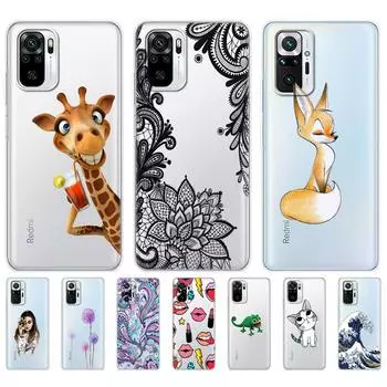 Для Xiaomi Redmi Note 10 10S чехол 4G 5G силиконовый чехол на заднюю панель Redmi Note 10 Pro Global чехол для телефона Note10 S бампер Etui Funda Redmi Note 10 4G