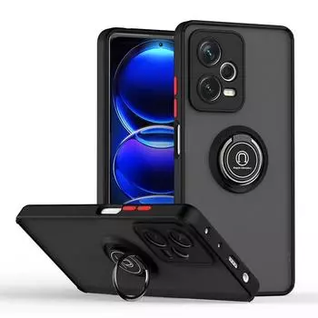 Для Xiaomi Redmi Note 12 Pro 5G чехол с металлическим кольцом и магнитным держателем, защитный чехол Phoen для Redmi Note 12 Pro + Plus, задняя крышка-подставка Note 12 Pro Plus 5G темно-зеленого