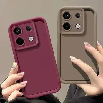 Для Xiaomi Redmi Note 13 Pro Чехол Redmi note 13 Чехол для телефона Redmi note 13 13 pro + 4G 5G note13pro Роскошный мягкий чехол Candy Matte Redmi Note 13 4G чёрный