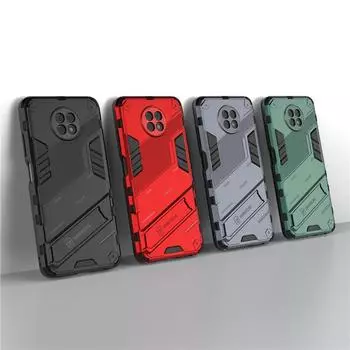 Для Xiaomi Redmi Note 9T 5G Чехол Punk Stlye Rubber Armor Bracket Жесткий Чехол Для Xiaomi Redmi 9T Чехол Для Xiaomi Redmi Note 9S For Redmi 9 (India)