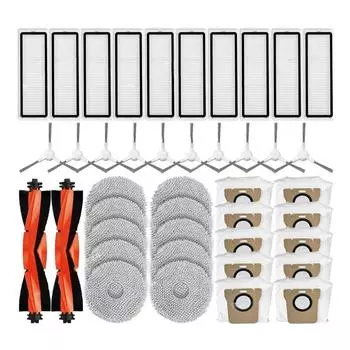 Для Xiaomi Robot Vacuum X20+ / X20 Plus запасные части аксессуары основная боковая щетка фильтр Hepa ткань для швабры пылесборник