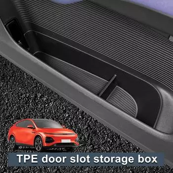 для Xpeng G6 2025 2025 автомобильный ящик для хранения на дверь автомобиля автомобильные аксессуары TPE передний слот для ворот антигрязный лоток для хранения органайзер