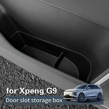 для Xpeng G9 2025 2025 автомобильный ящик для хранения на дверце автомобиля автомобильные аксессуары TPE передний слот для ворот антигрязный лоток для хранения органайзер