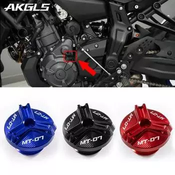 Для YAMAHA MT07 MT-07 FZ07 MT 07 2014 2015 2016 2017 2018 2022 Защитные аксессуары для крышки заливной горловины моторного масла MT07 black