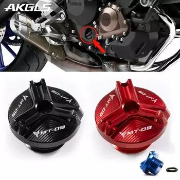 Для Yamaha MT09 mt 09 MT09 SP Tracer 900 GT FZ 09 FJ 09 2013-2022 двигатель масляный колпачок болт маслозаливная крышка защитные аксессуары mt09 black